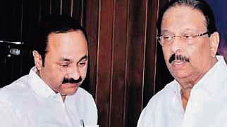 Leader of Opposition V D Satheesan with KPCC president K Sudhakaran 