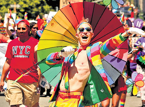A pride parade