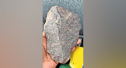 Megalithic period weapon uncovered near a temple at Mamandur 