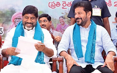 Chief Minister A Revanth Reddy and Deputy CM Mallu Bhatti Vikramarka  launch Phase-II of the crop loan waiver scheme on Tuesday