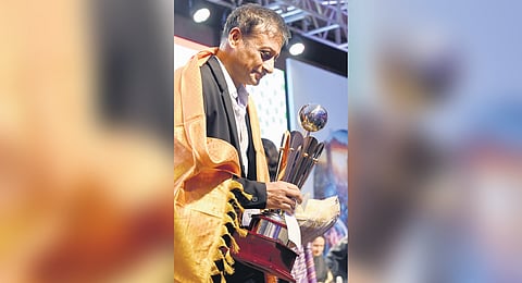IISc’s Prof Arindham Ghosh was presented with the prestigious 
CNR Rao award during the 13th edition of Bengaluru India Nano Conference on Friday 