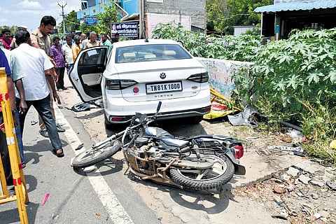 The accident spot