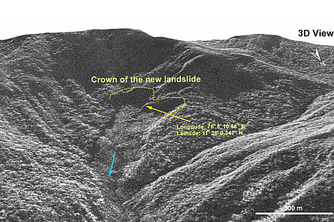 The landslide in Chooralmala town, Wayanad, dated 31-07-2024, NRSC/ISRO, Hyderabad