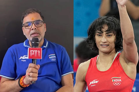 Wrestling Federation of India 
 WFIPresident Sanjay Singh speaks during an interview with PTI (L) Ace wrestler Vinesh Phogat 