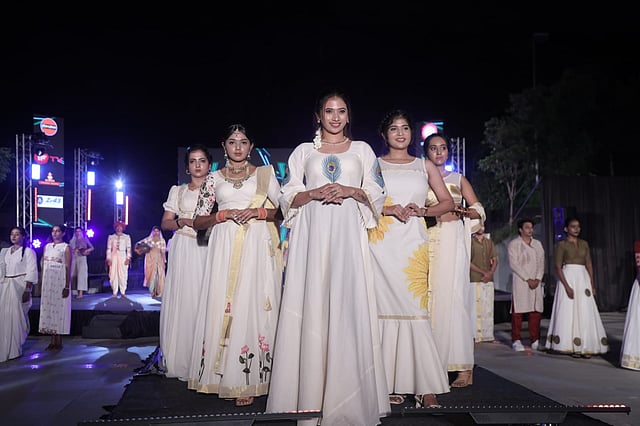 kerala traditional dress fashion show Envashion' fashion show puts Kerala's handloom sector back to its glory
