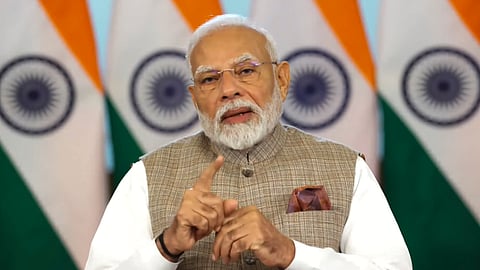 Prime Minister Narendra Modi speaks at the 3rd Voice of Global South Summit through video conferencing.