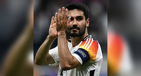 Gundogan made his senior team debut for Germany in 2011.