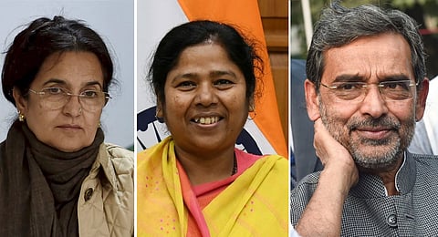 Kiran Chaudhry, Pratima Bhaumik, Upendra Kushwaha 