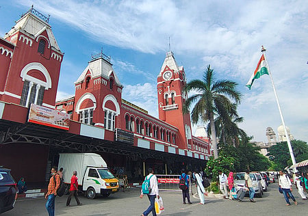 Chennai Central Station. 