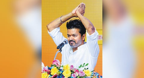 Actor and Tamizhaga Vettri Kazhagam (TVK) President Vijay 