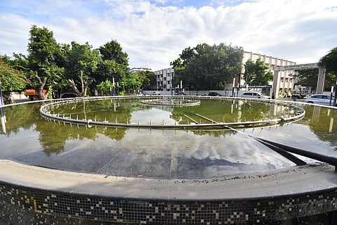 The water fountain also plays music according to the water flow, a first of its kind in the state. However, the civic body despite spending lakhs of money to set up a public attraction doesnt utilise it for the public and rather turn off the fountain only during VIP visits. 