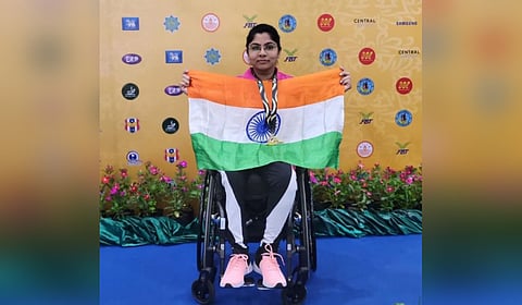 Indian para-table tennis player Bhavina Patel 