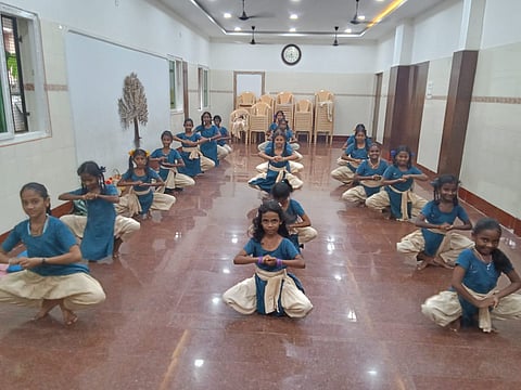 The Bharatanatyam class has students as young as eight 