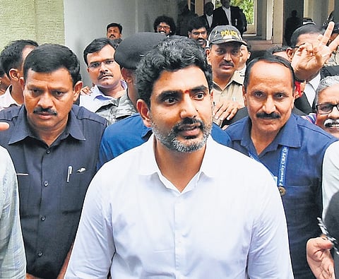 Minister for HRD N Lokesh 