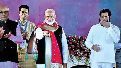 PM Narendra Modi virtually laid the foundation stone for the fishing harbour at Pudimadaka and inaugurated the Juvvaladinne harbour on Friday 