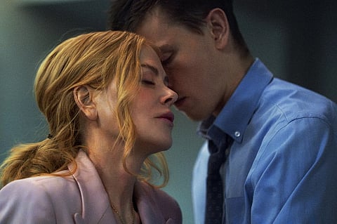 This image released by A24 shows Nicole Kidman in a scene from “Babygirl.” 