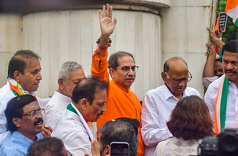 Leaders of the Maha Vikas Aghadi (MVA) 