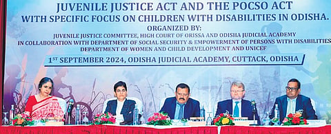 Dignitaries at the event in the Odisha Judicial Academy on Sunday 