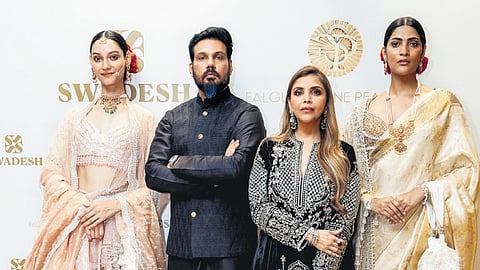 Falguni Shane Peacock with models