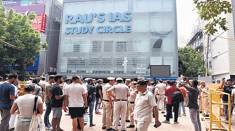 Rau’s IAS Study Circle coaching building in Old Rajinder Nagar  