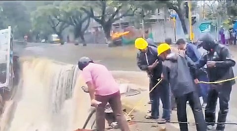 File picture of rescue operation carried out during previous monsoon rain 
