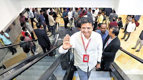 IT Minister D Sridhar Babu.