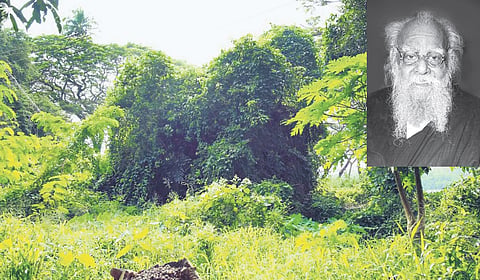 The land identified to construct the Periyar E V Ramaswamy memorial at Arookutty near Cherthala 
