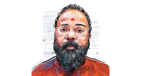 Prakash Pandey was recently anointed a saint by the management of the Shri Panchdashnam Juna Akhara based in Haridwar.
