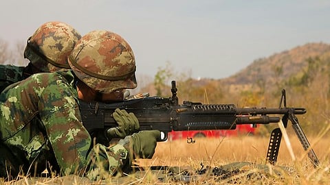 An anti-terrorist operation in a remote village in Jammu and Kashmir's Kathua district has entered its second day.