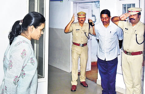 AIG G Poonguzhali, a member of the Special Investigation team probing the sexual harassment allegations in the Malayalam film industry, arrives at Coastal Police Headquarters in Kochi to attend a meeting of the SIT 