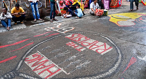 eople wait at RG Kar Medical College and Hospital as junior doctors view live proceedings of the Supreme Court hearing on the alleged rape and murder of a trainee doctor, in Kolkata, Monday, Sept. 8, 2024. 