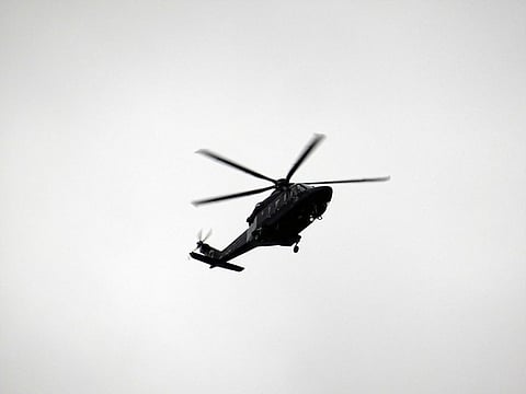 The incident occurred at Maduru Oya, east of the capital Colombo, when a Bell 212 helicopter plunged into a lake