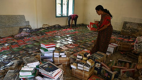 Textbook distribution for the academic year 2025-26.