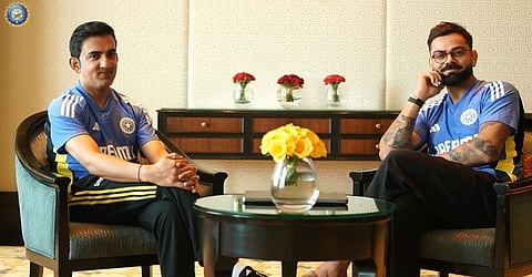Gautam Gambhir and Virat Kohli (Photo | BCCI)