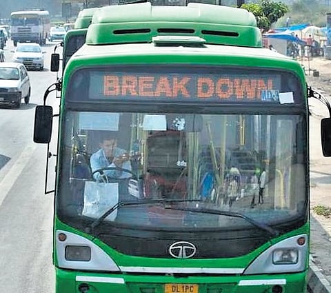 Bus in Delhi