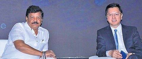 Tourism Minister Kandula Durgesh and Vietnamese Ambassador to India Nguyen Thanh Hai took part in the Andhra Pradesh - Vietnam Tourism Conclave 2024 in Vijayawada on Friday
