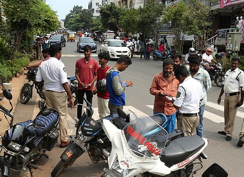 A traffic police officer said, “On the first day [December 2], we booked 650 cases, 700 on the second day, and around 400 each on the third and fourth days. 