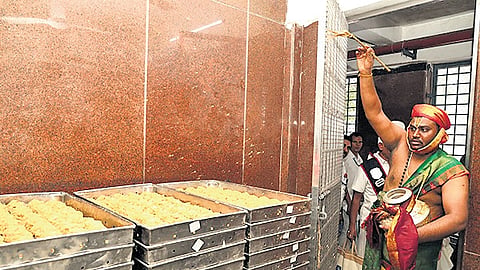 Shanti Homam, a purification ritual, was performed as per tenets of Vaikhanasa Agama in the Yagashala of Srivari temple on Monday 