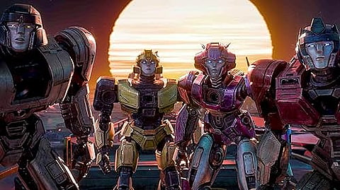 A still from the film 'Transformers One'