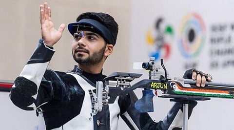 Indian shooter Arjun Babuta 