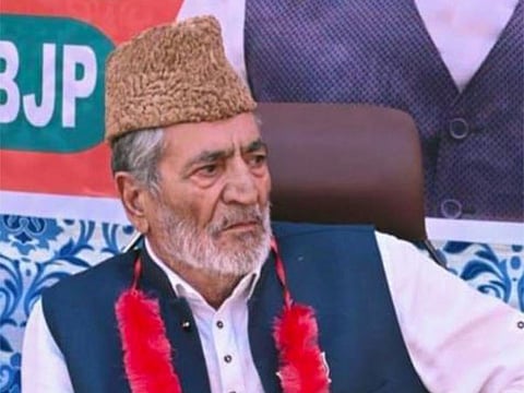 BJP candidate Mushtaq Bukhari 