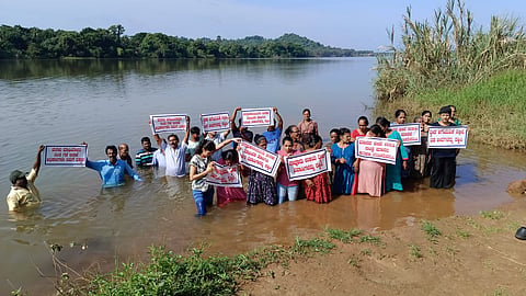 Island dwellers have been protesting against rampant illegal sand mining in the island.