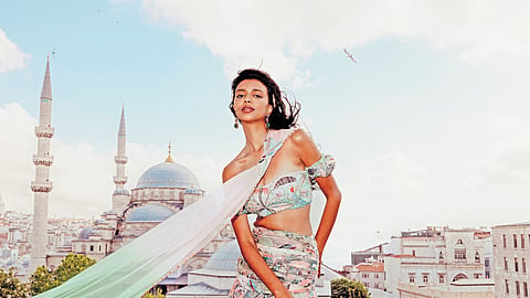 The Hyderbad-based designer has indeed named the prints after beloved rainbow dessert.