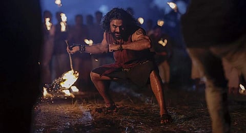 A still from the movie 'Ajayante Randam Moshanam’