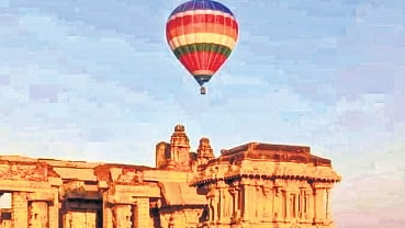 Hot air balloon rides will be offered by a luxury hotel to its clients in Hampi.