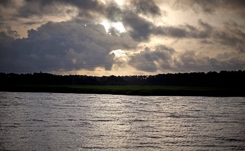 The sun rises over Sapelo Island 
