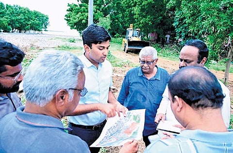 The officials have installed massive digital screens at five prominent locations in Vijayawada city. 