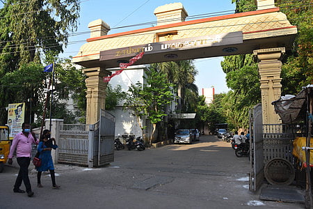 A view of Rajaji street near Tambaram corporation office. 