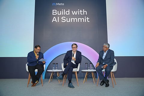 Yann LeCun with Nandan Nilekani (Photo | Special arrangement) 