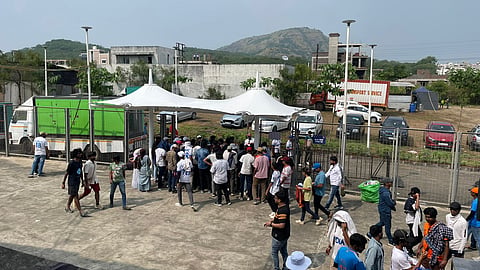 Medical camps assisting people suffering from dehydration